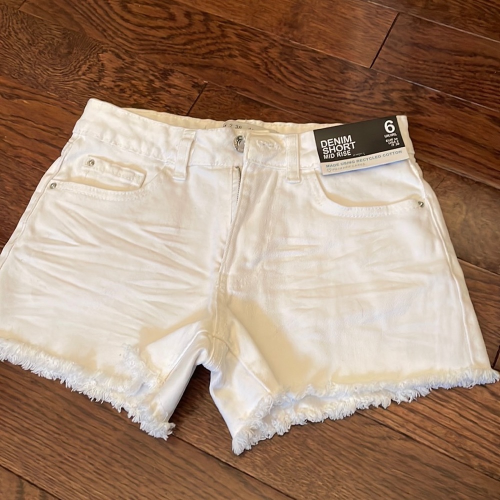 NWT WHITE PRIMARK JEAN SHORTS